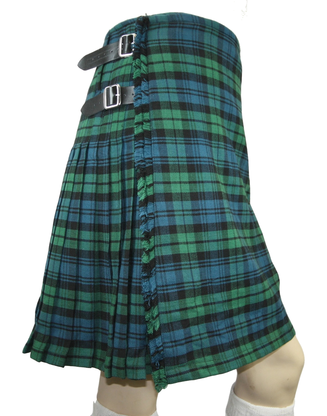 Picture of a kilt in the Campbell tartan.